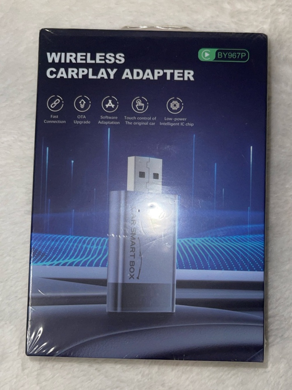 Wireless CarPlay Adapter - Black Smart Box